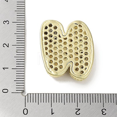 Rack Plating Brass Micro Pave Clear Cubic Zirconia Pendants KK-R163-05N-G-1