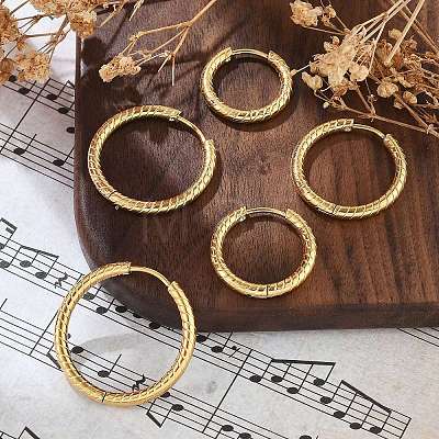 304 Stainless Steel Hoop Earrings EJEW-R017-01G-01-1