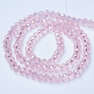 Electroplate Glass Beads Strands EGLA-A034-T3mm-B12-1