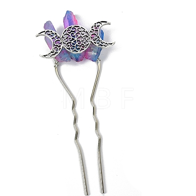 Natural Crystal Hair Forks PW-WG4639D-01-1