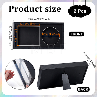 Man-made Board Plastic CD Display Stands ODIS-WH0030-303-1