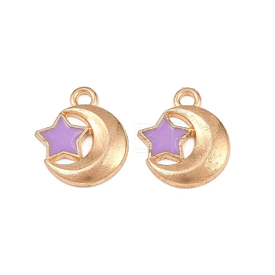 Alloy with Enamel Charms AL-CBA9C31-01G-B-1