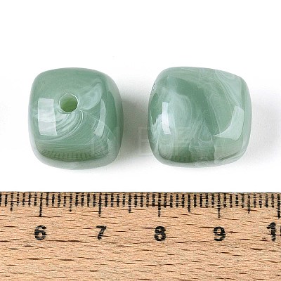 Opaque Acrylic Beads X-OACR-ZX006-33I-1