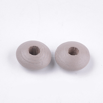 Dyed Natural Beech Wood Beads WOOD-T015-43-1