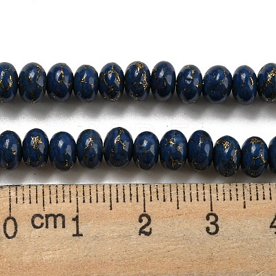 Dyed Synthetic Turquoise Beads Strands G-B070-C02-01-1