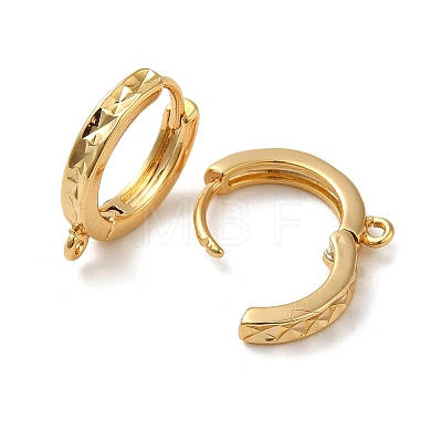 Brass Earring Findings KK-O100-02C-G-1