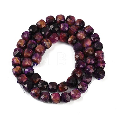 Natural Tiger Eye Dyed Beads Strands G-H028-A01-07-1