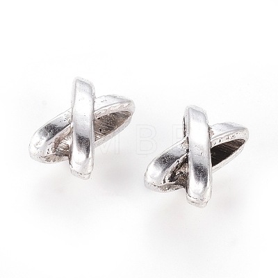Tibetan Style Alloy Slide Charms X-TIBEB-337-AS-FF-1