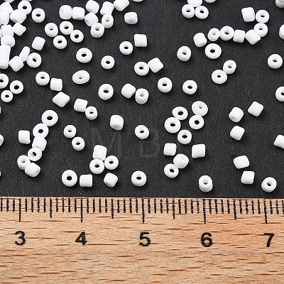 Frosted Opaque 12/0 Glass Seed Beads SEED-R029-2mm-A01-1