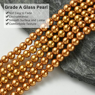 Grade A Glass Pearl Beads HY-J001-4mm-HX036-1