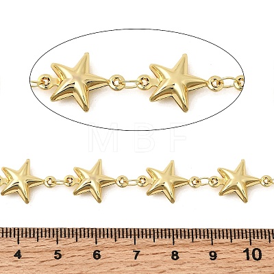 304 Stainless Steel Star Link Chains CHS-C021-03A-G-1