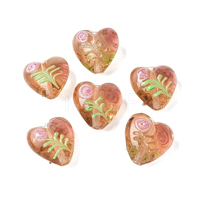 Handmade Transparent Lampwork Beads BLOW-D300-07H-1