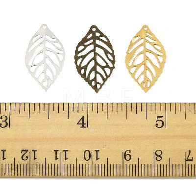 100Pcs 3 Colors Iron Filigree Joiners Pendants IFIN-FS0001-60-1