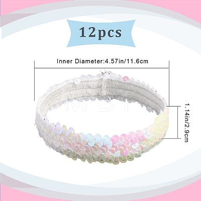 Wide Stretch Sparkling Headband OHAR-WH0001-07C-1