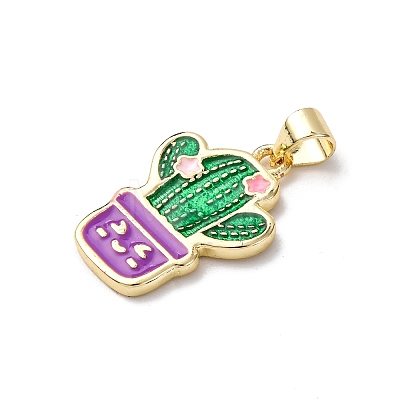 Brass Enamel Pendants LS-FIND-I054-01A-G-1