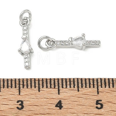 SHEGRACE Brass Micro Pave Cubic Zirconia Pendants XGRQ3D173-512P-1