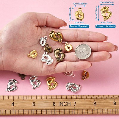 Tibetan Style Alloy Charms PALLOY-TA0002-13-1