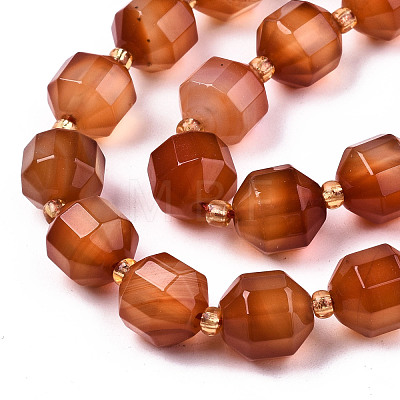 Natural Agate Beads Strands G-T131-82B-13-1