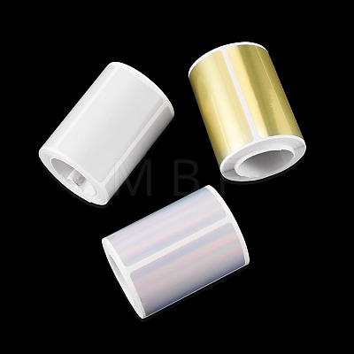3 Rolls 3 Styles Vinyl Plastic Printable Holographic Stickers OFST-TA0001-10E-1