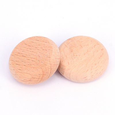 Beech Wooden Round Pieces WOOD-WH0101-32A-1
