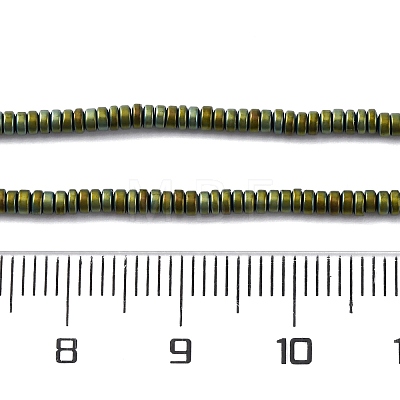 Electroplated Non-magnetic Hematite Beads Strands G-P571-A01-01B-1