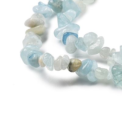 Natural Aquamarine Chip Beads Strands X-G-L154-19-1