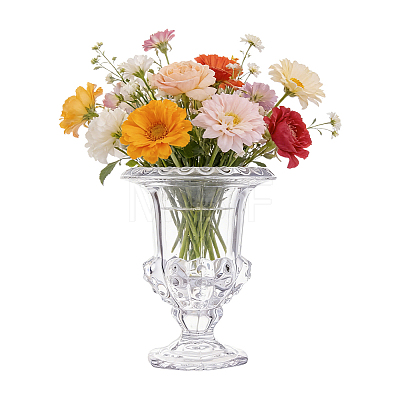 Glass Art Vase AJEW-WH0643-104-1