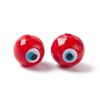 Handmade Evil Eye Lampwork Beads LAMP-F025-03-1