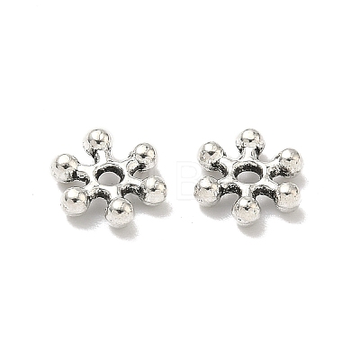 Flower Alloy Spacer Beads X-PALLOY-ZN152-AS-RS-1