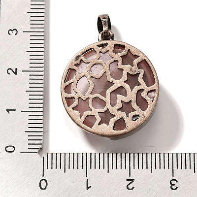 Cherry Quartz Glass Pendants G-P560-01R-13-1