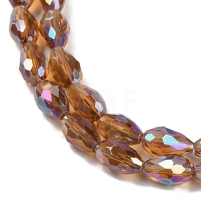 Transparent Electroplate Glass Beads Strands LS-EGLA-N013-T10mm-B16-1