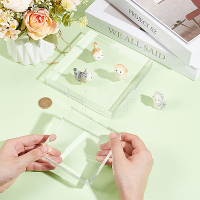 2Pcs 2 Styles Acrylic Display Pedestals AJEW-OC0005-31-1