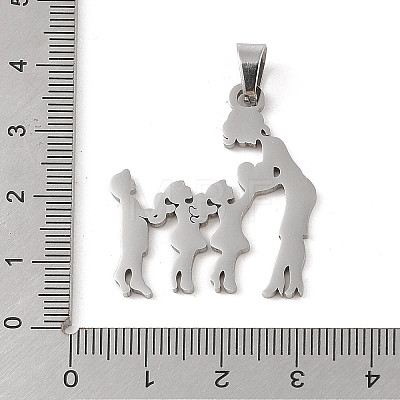 Mother's Day 304 Stainless Steel Pendants STAS-U002-04P-1
