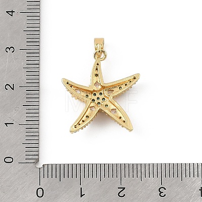 Ocean Brass & Rhinestone Pendants RB-CBA4B36-04G-07-1