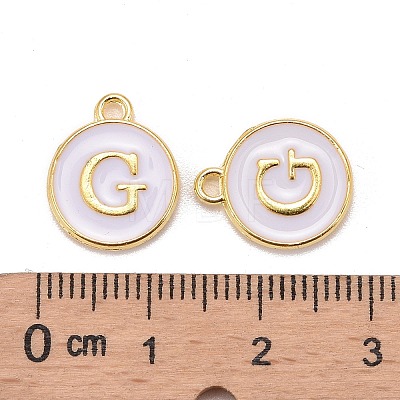 Golden Plated Alloy Charms LS-X-ENAM-S118-01G-1