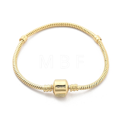 Brass Snake Chain Link Bracelets for Men Women BJEW-G736-06G-1