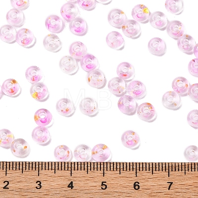 Baking Paint Transparent Colours Glass Round Beads SEED-L011-13A-05-1