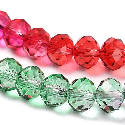 Transparent Painted Glass Beads Strands DGLA-A034-T8mm-A24-1