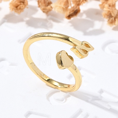 Brass Cuff Rings for Women RJEW-U044-Z-1