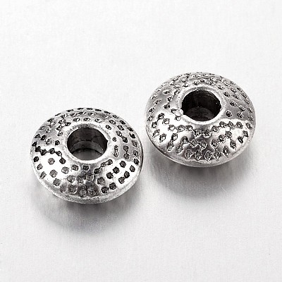 Tibetan Style Alloy Spacer Beads TIBEB-R011-AS-FF-1