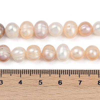 Natural Cultured Freshwater Pearl Beads Strands PEAR-I007-07J-05B-1