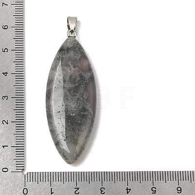 Natural Moss Agate Big Pendants G-F820-06E-1