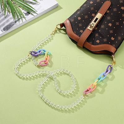 Acrylic Bag Strap Chains AJEW-BA00041-1
