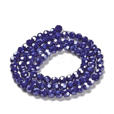 Electroplate Opaque Glass Beads Strands LS-EGLA-A035-P6mm-A09-1