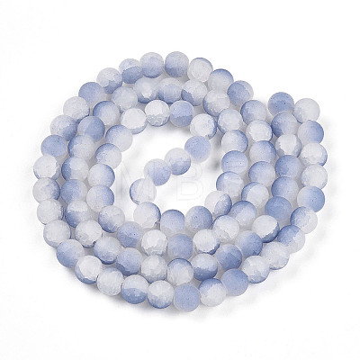 Crackle Glass Beads Strands GLAA-N009-10mm-07-1
