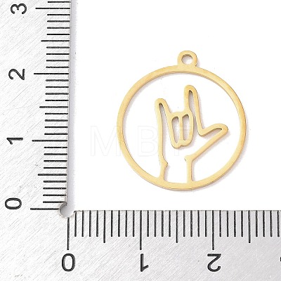 304 Stainless Steel Pendants LS-STAS-Z131-01B-G-1