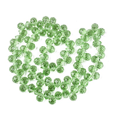 Transparent Glass Beads Strands GLAA-Q116-01A-B09-1