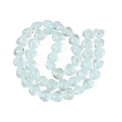 Handmade Foil Glass Beads FOIL-N029-09E-1