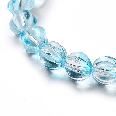 Transparent Glass Beads Strands GLAA-F114-02A-04-1