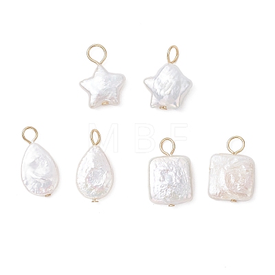 3Pcs 3 Styles Natural Keshi Pearl Pendants PALLOY-JF04240-1